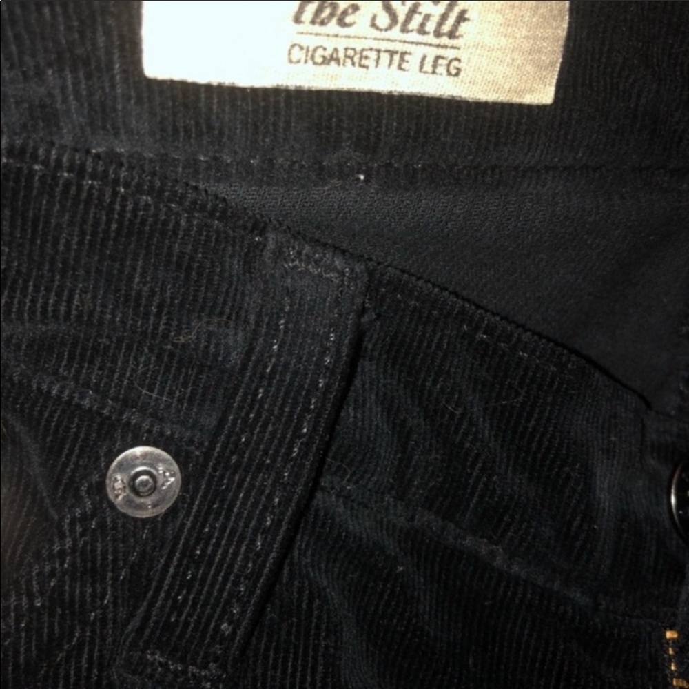 A/G stilt Black cigarette leg corduroy jeans 28 - Picture 5 of 7